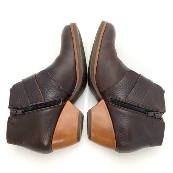 KORK Ease Belted Leather Ankle Bootie in Chocolate Brown - Picture 7 of 10